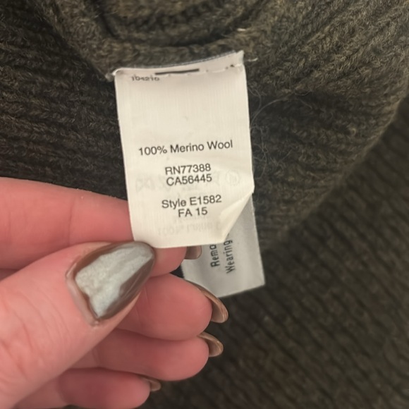 Madewell olive green crewneck textured sweater - Picture 4 of 4